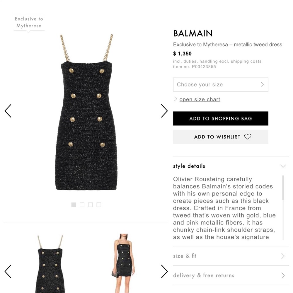 Balmain Dress